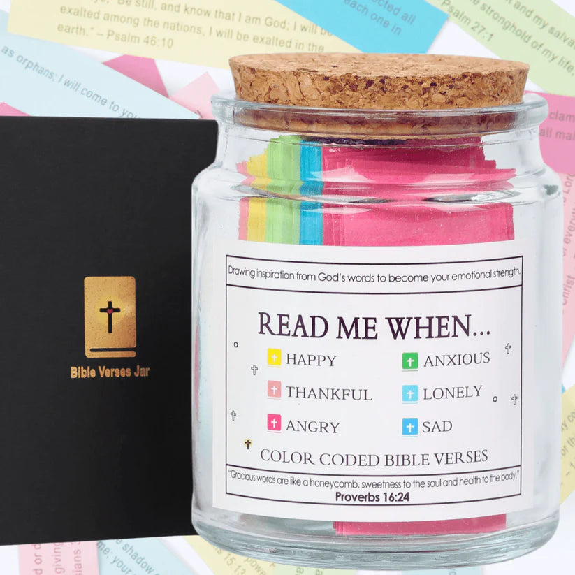 90 Day Bible Verses Jar (Hand-Made)